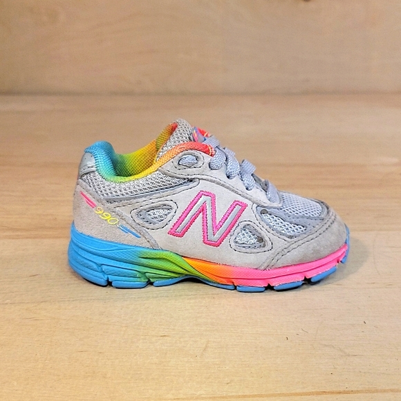 New Balance 990v4 Infant Toddler Kids Multicolor Shoes - Picture 1 of 8